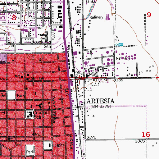 Topographic Map of 05056 Water Well, NM