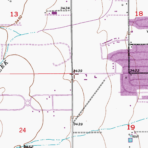 Topographic Map of 06054 Water Well, NM