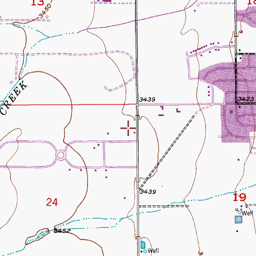 Topographic Map of 10068 Water Well, NM