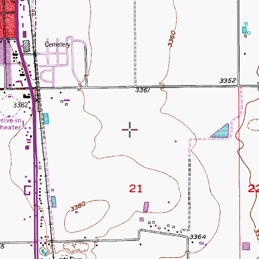 Topographic Map of 06071 Water Well, NM