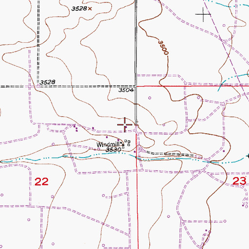 Topographic Map of 06415 Water Well, NM
