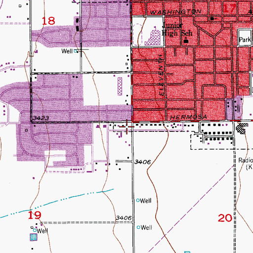 Topographic Map of 06062 Water Well, NM