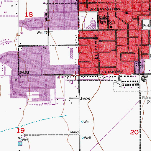 Topographic Map of 06046 Water Well, NM