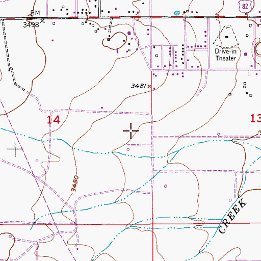 Topographic Map of 06004 Water Well, NM