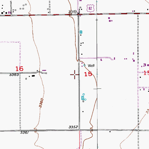 Topographic Map of 06035 Water Well, NM