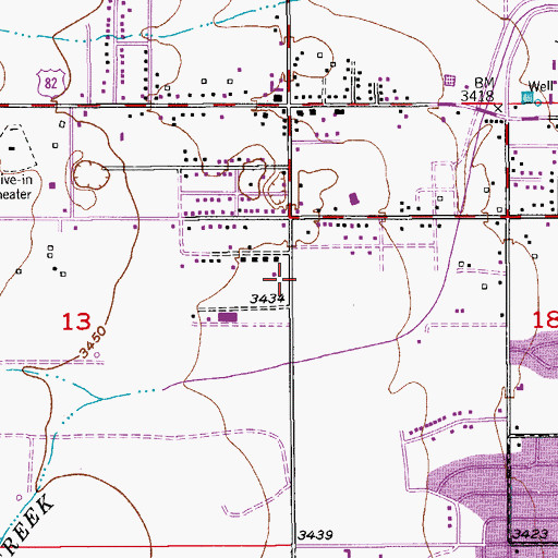 Topographic Map of 06050 Water Well, NM