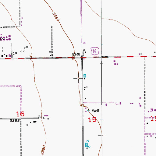Topographic Map of 05058 Water Well, NM