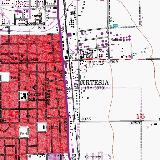 Topographic Map of 06042 Water Well, NM