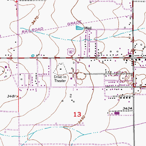 Topographic Map of 06003 Water Well, NM