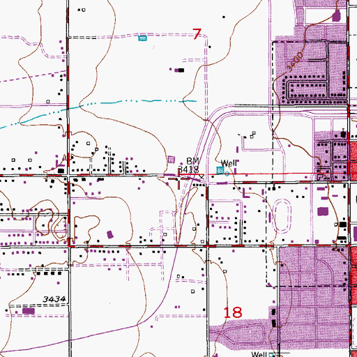 Topographic Map of 05051 Water Well, NM