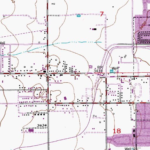Topographic Map of 06014 Water Well, NM