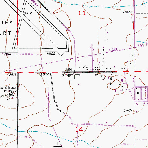 Topographic Map of 10065 Water Well, NM