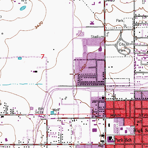 Topographic Map of 05053 Water Well, NM