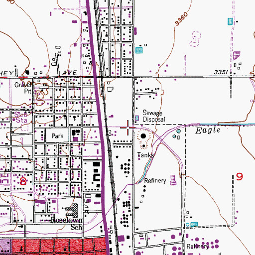 Topographic Map of 10077 Water Well, NM