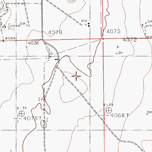 Topographic Map of 11100 Water Well, NM