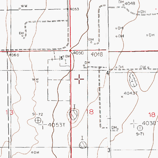 Topographic Map of 11099 Water Well, NM
