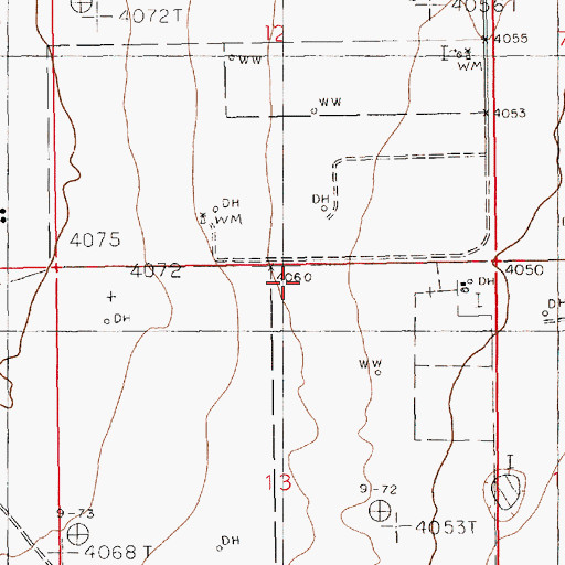 Topographic Map of 11098 Water Well, NM