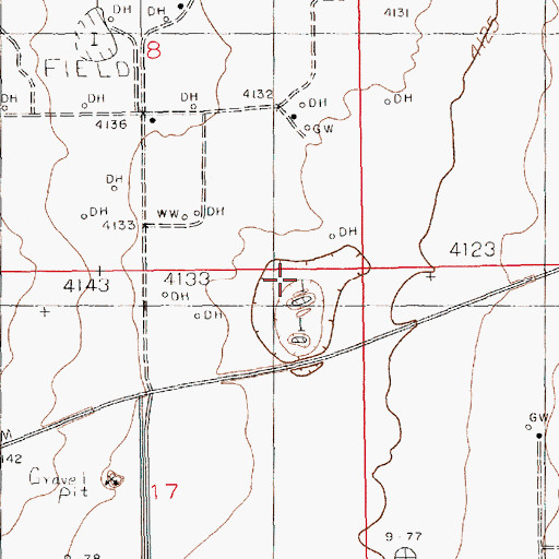 Topographic Map of 11093 Water Well, NM