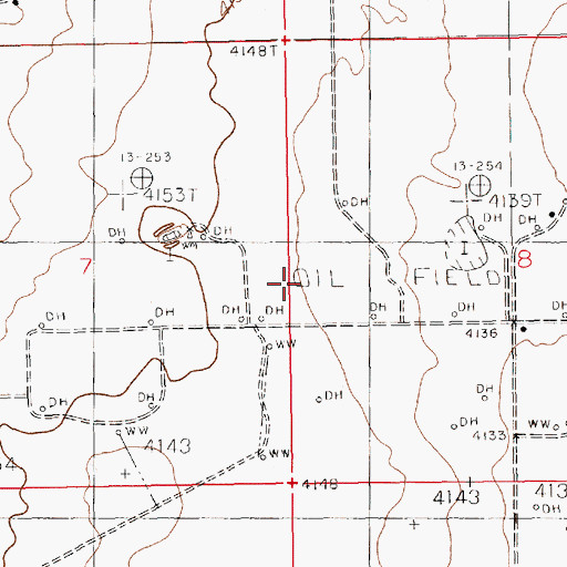 Topographic Map of 11090 Water Well, NM