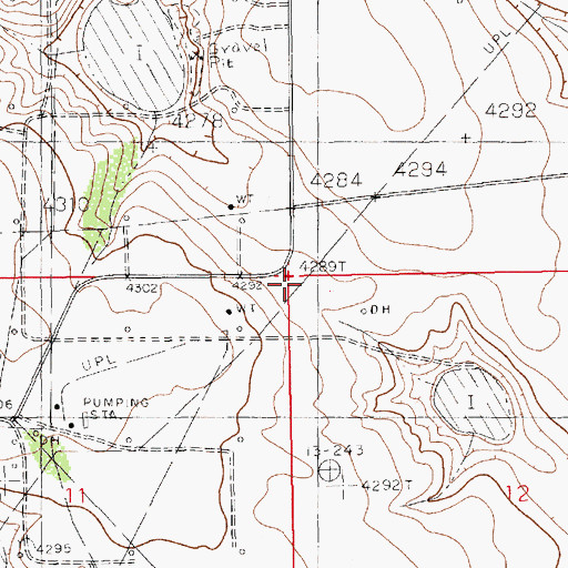 Topographic Map of 11052 Water Well, NM