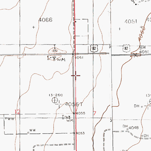 Topographic Map of 11096 Water Well, NM