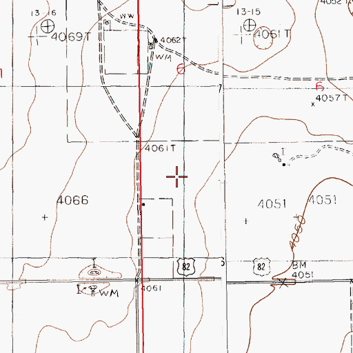 Topographic Map of 11084 Water Well, NM