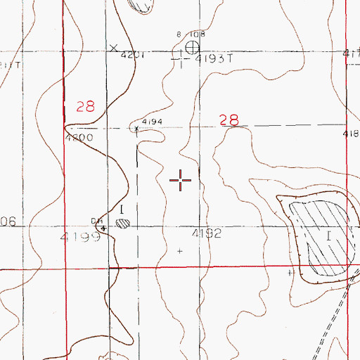 Topographic Map of 13307 Water Well, NM