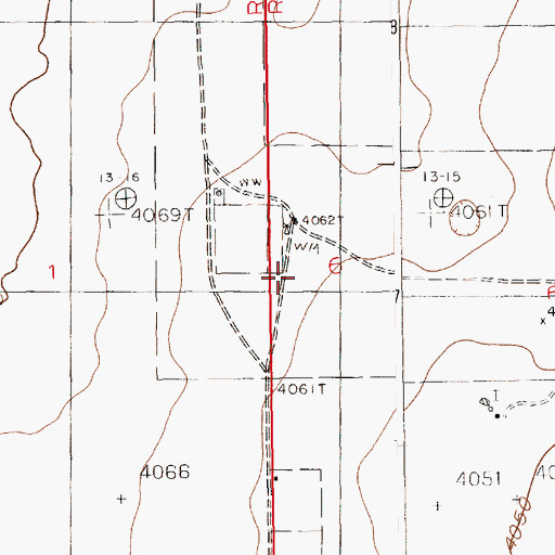 Topographic Map of 11081 Water Well, NM