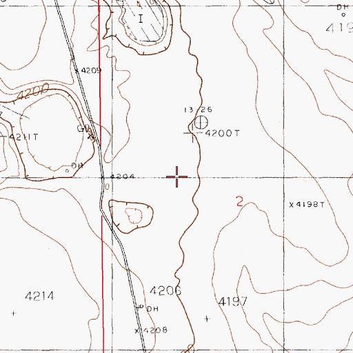 Topographic Map of 11065 Water Well, NM