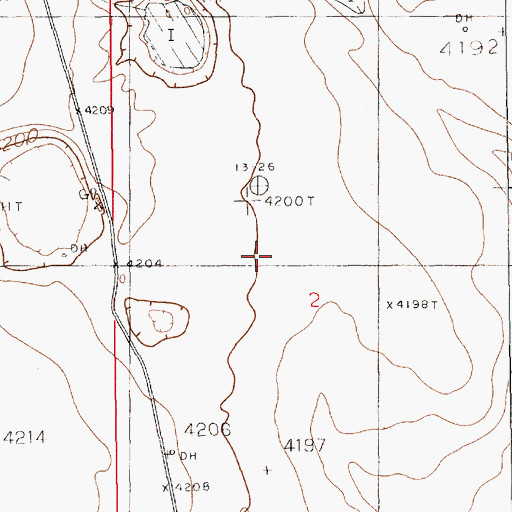 Topographic Map of 12662 Water Well, NM