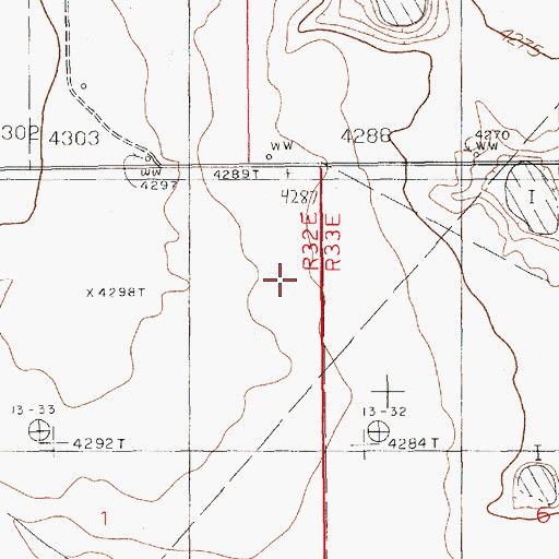 Topographic Map of 13213 Water Well, NM