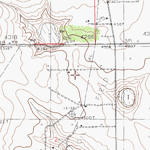 Topographic Map of 13321 Water Well, NM