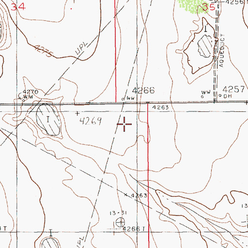 Topographic Map of 12379 Water Well, NM