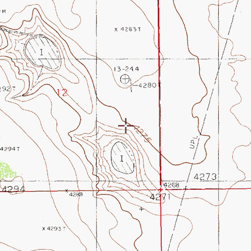 Topographic Map of 12378 Water Well, NM