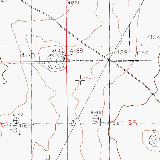 Topographic Map of 12393 Water Well, NM