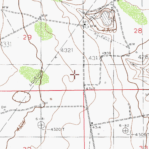 Topographic Map of 12377 Water Well, NM