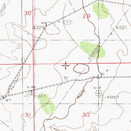 Topographic Map of 13318 Water Well, NM