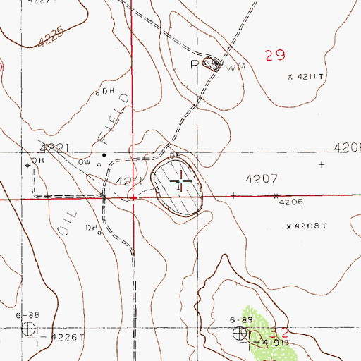 Topographic Map of 12768 Water Well, NM