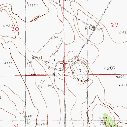 Topographic Map of 13326 Water Well, NM