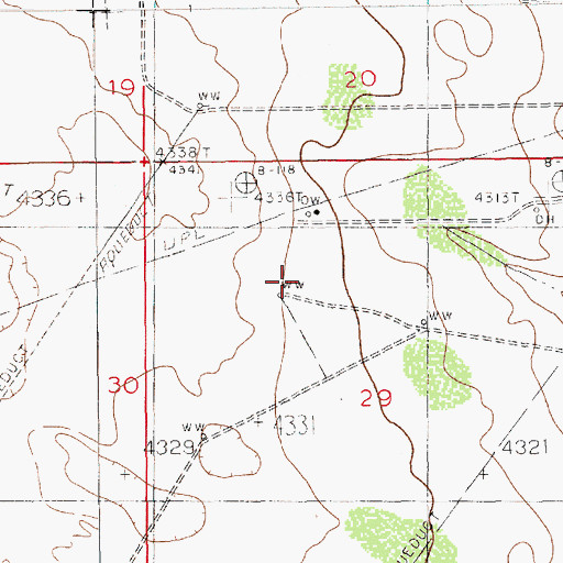 Topographic Map of 13316 Water Well, NM