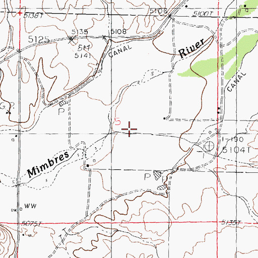 Topographic Map of 01536 Water Well, NM