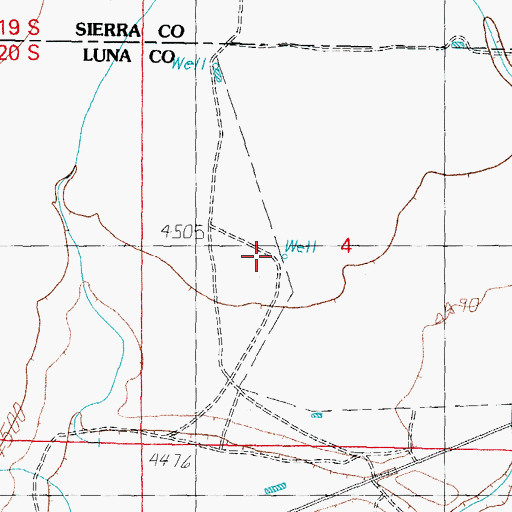 Topographic Map of 06154 Water Well, NM