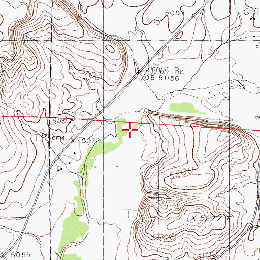 Topographic Map of 01550 Water Well, NM