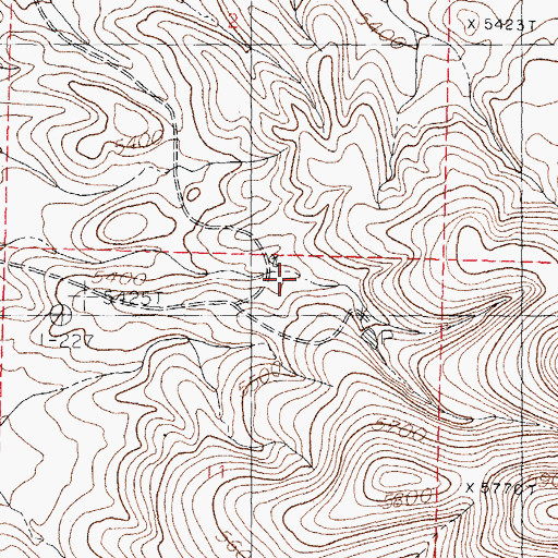 Topographic Map of 01526 Water Well, NM