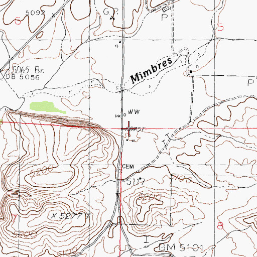 Topographic Map of 01549 Water Well, NM