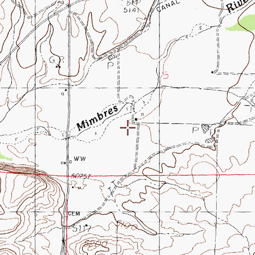 Topographic Map of 01490 Water Well, NM