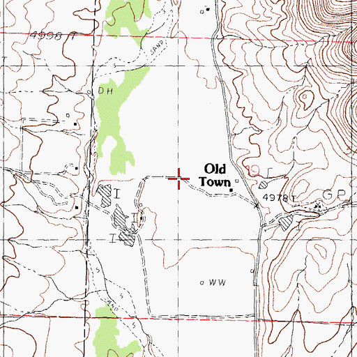 Topographic Map of 01540 Water Well, NM