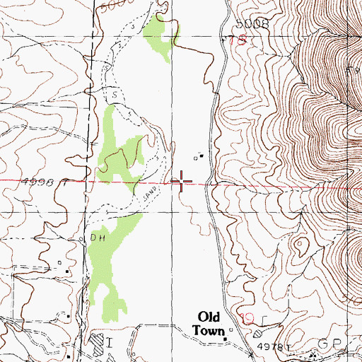 Topographic Map of 01563 Water Well, NM