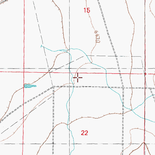 Topographic Map of 10450 Water Well, NM