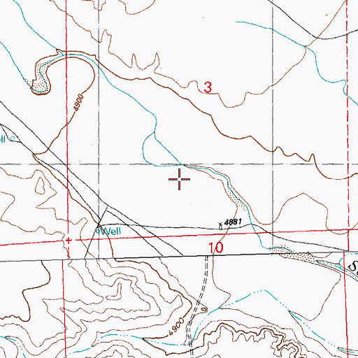 Topographic Map of 01313 Water Well, NM